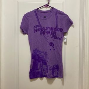 The Hollywood Tower Hotel purple tshirt size small NWT